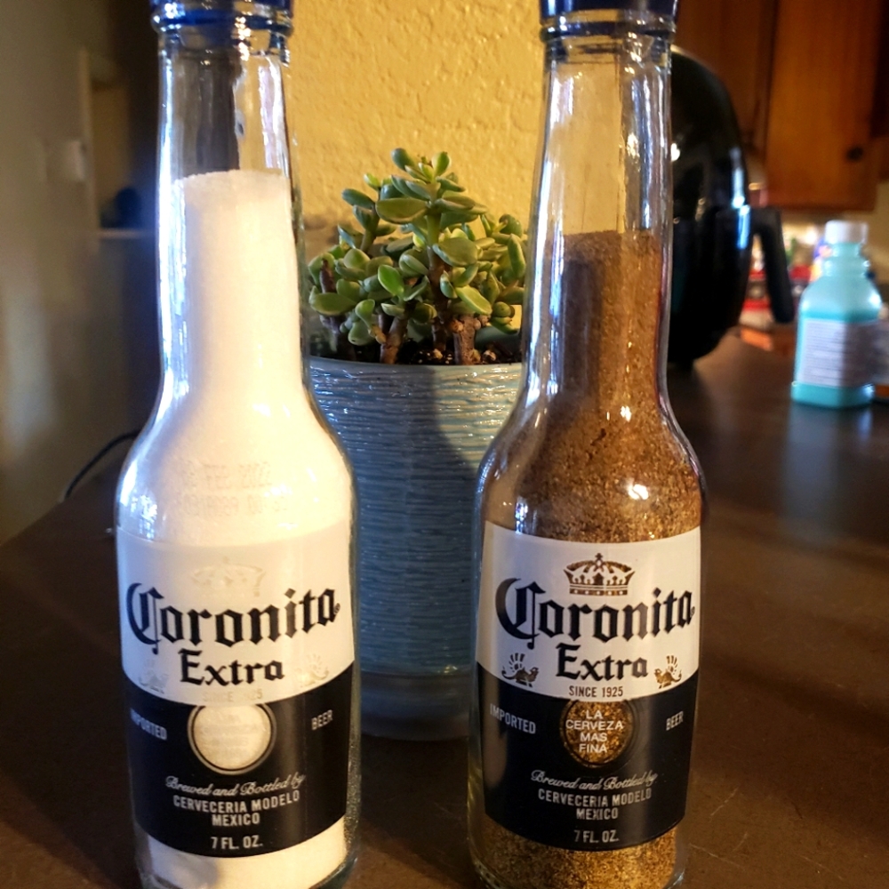 CORONA SALT AND PEPPER SHAKER SET